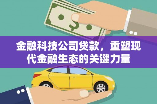 亭湖金融科技公司贷款，重塑现代金融生态的关键力量