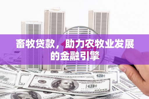 亭湖畜牧贷款，助力农牧业发展的金融引擎