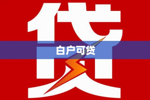 亭湖白户可贷