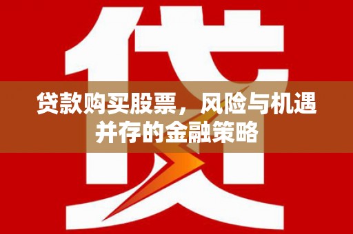 亭湖贷款购买股票，风险与机遇并存的金融策略