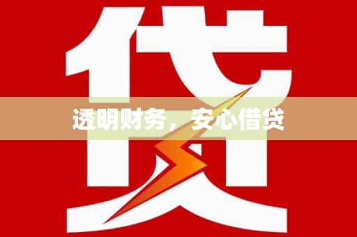亭湖透明财务，安心借贷
