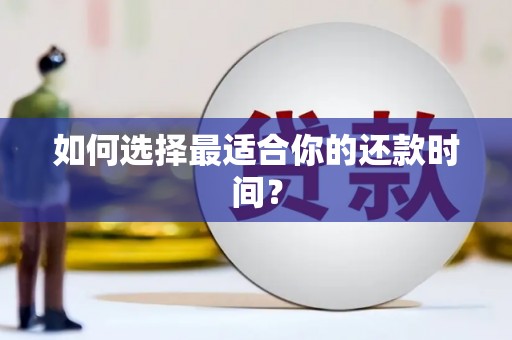 亭湖如何选择最适合你的还款时间？