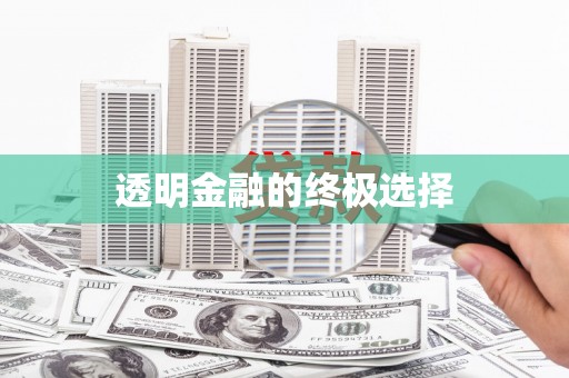 亭湖透明金融的终极选择