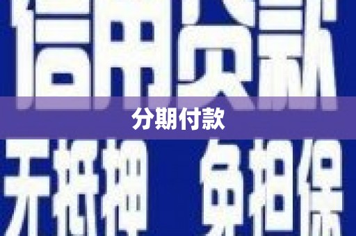 亭湖分期付款