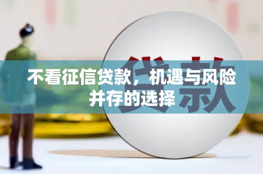 亭湖不看征信贷款，机遇与风险并存的选择