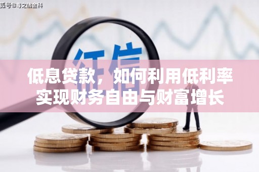 亭湖低息贷款，如何利用低利率实现财务自由与财富增长