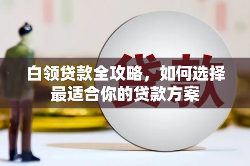 亭湖白领贷款全攻略，如何选择最适合你的贷款方案