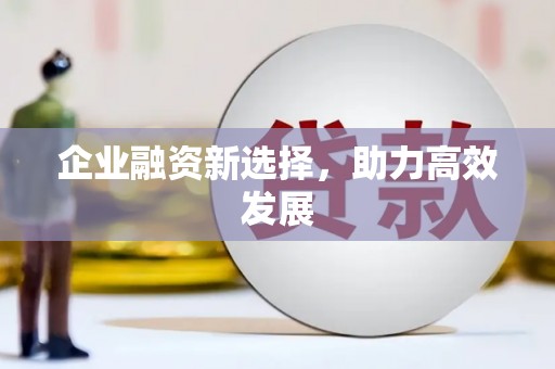 亭湖企业融资新选择，助力高效发展